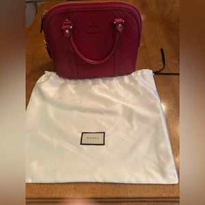 Red Gucci bag